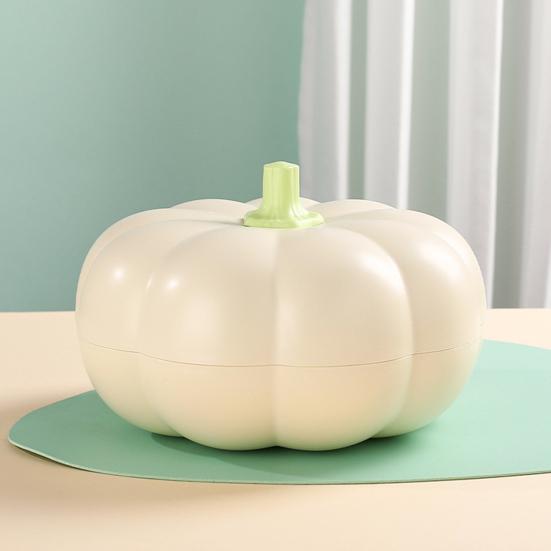 Подставка для закусок из тыквы на Хэллоуин, разделенный поднос с крышкой, 3 отделения для хранения вилок