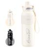 GIANXI Sports Water Bottle, 2-Way, 600ml, Insulated, Direct Drinking, Straw, Vacuum Insulated, SUS316 Stainless Steel, Portable, Stylish, Perfect for
