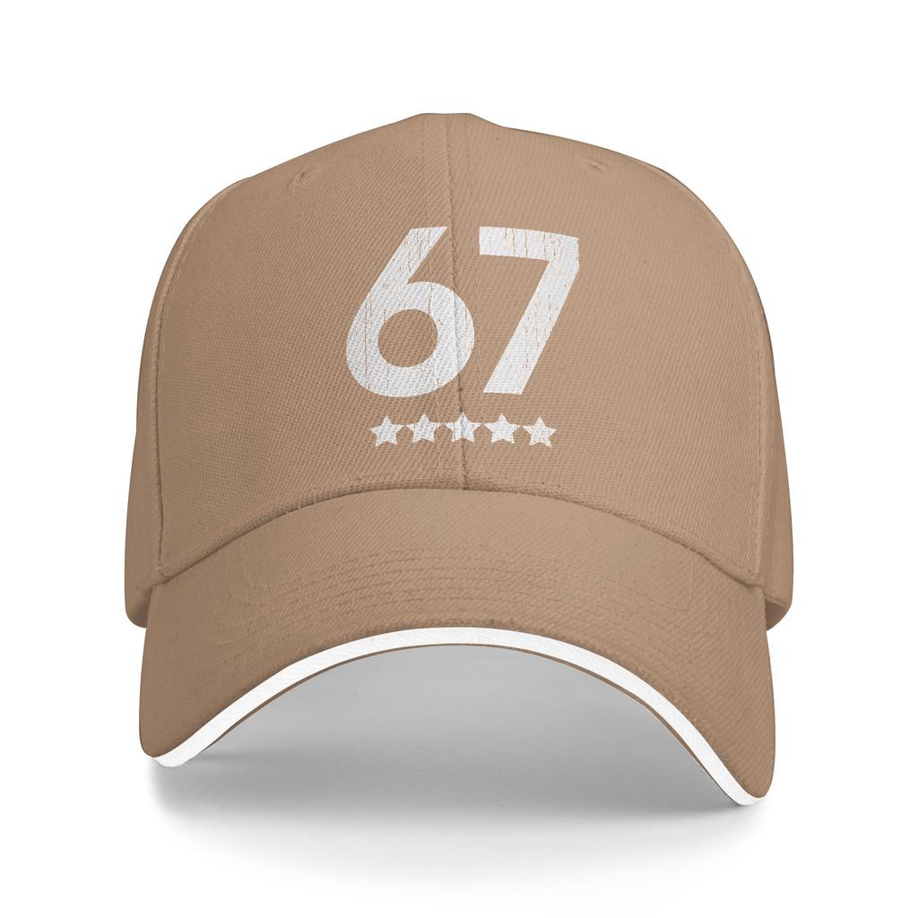 67 Number Vintage Distressed Casual Baseball Cap Spring Trucker Hat Adjustable Hunting Snapback Cap Men Street Baseball Caps