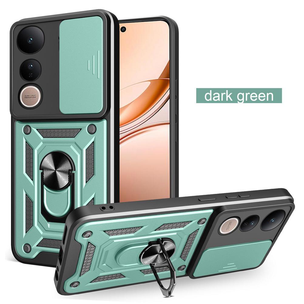 Защитный чехол для камеры VIVO V50 Lite v50 V40 Lite v40 pro v30 lite V30 V29 V27 v27e v25 Armor Hybrid Metal Ring Holder Cover
