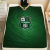 Фланелевое одеяло с принтом US Sassuolo Calcio, Высококачественное, Удобное для всех сезонов, Декор для дома, Тепло и комфорт