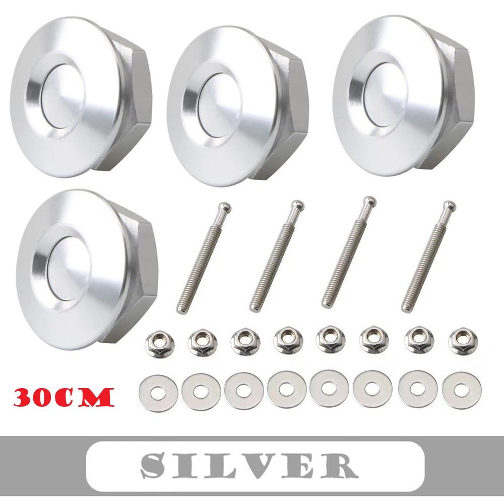 4Pcs 25/30/32mm Car Push Button Bonnet Hood Pin Quick Release Latch Lock Clip Kit Aluminum Engine Exterior Parts Universal