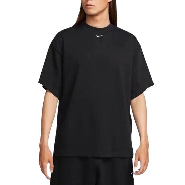 Nike Футболки Мужские Черные С Круглым Вырезом Умеренный Прямой Крой FB7866-010