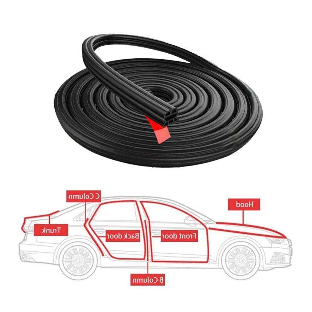 5M 3-Layer Seal Strip Car Door Soundproofing Trunk Seal New Hood Sealing Strip  Automobiles