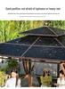 Aluminum Alloy Garden Gazebo: New Chinese Style Outdoor Courtyard Sunshade Pavilion