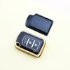 2/3 кнопки Золотой край ТПУ Для Mitsubishi ASX ASH Outlander Lancer EX Galant Pajero L200 Чехол для ключа автомобиля Защитный чехол Аксессуары