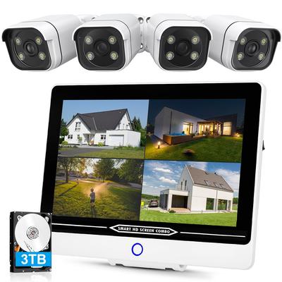 8 миллионов Безопасность уличная POE питание безопасность 3 тера ИИ человек безопасность свет полноцветное ночное видение 8 дополнительных YESKAMOO наблюдение проводной POE нет