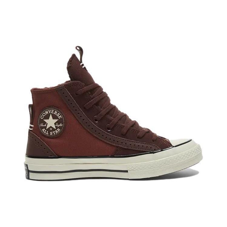 Converse Chuck 70 Perfed Overlays Trendy Comfortable Durable Warm High-Top Canvas Shoes Unisex Sneakers Red A08179C