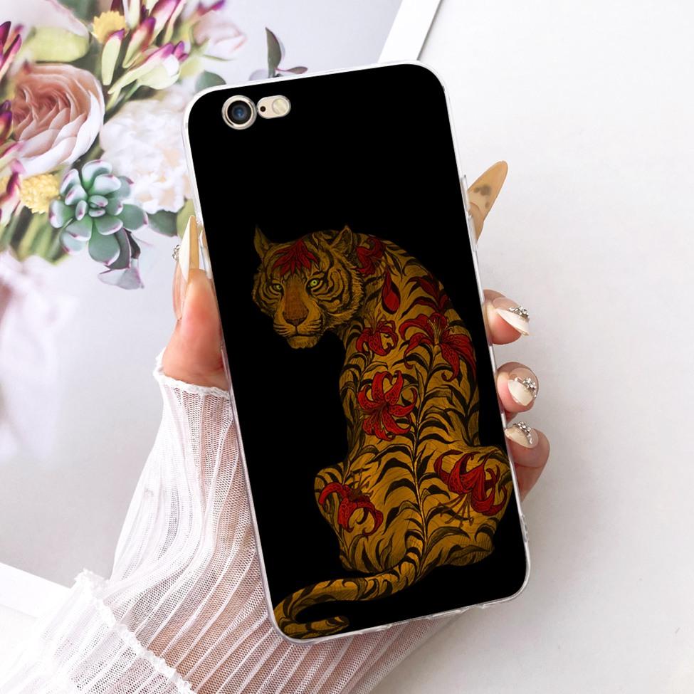Transparent Casing For iPhone 6s Phone Case For iPhone 6 Cover Luxury Fashion Butterfly Funny Cute Painted
