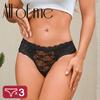 3шт/комплект сексуальные женские прозрачные трусики стринги сексуальное женское нижнее белье женское кружевное белье женское бикини леди стринги нижнее белье