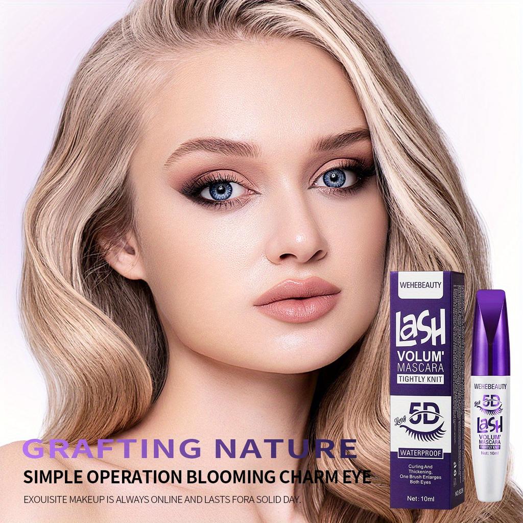 5D Mascara Black/Brown/White/Blue/Purple Mascara Holding Curling Thick Volume Waterproof Non Smudge Lengthening Mascara