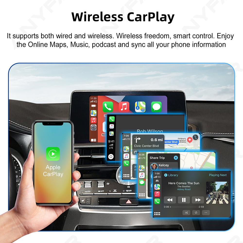 Wireless CarPlay for Lexus NX RX IS ES GS RC CT LS LX LC UX GX 2012-2025 Android Auto Car Play Functions Camera