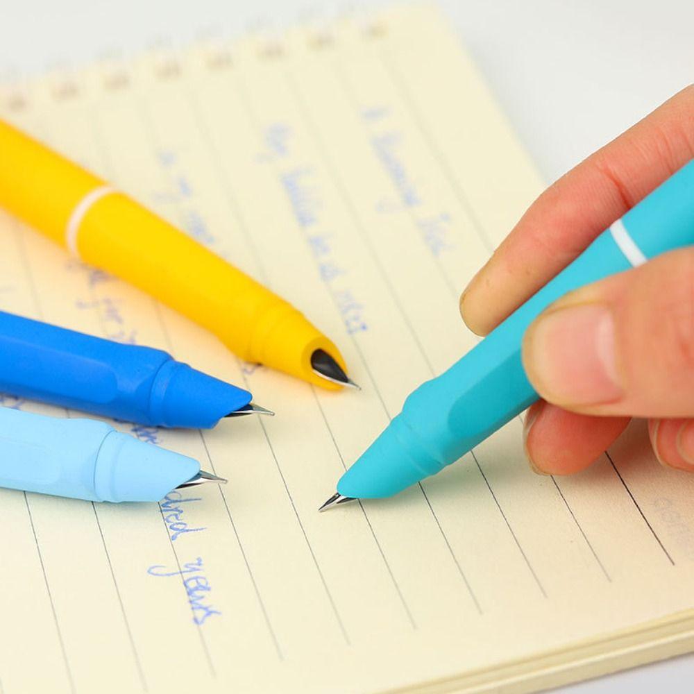 5PCS Students Gift Converter Filler Retractable Gradient Color 0.38mm Ink Pen Fountain Pen EF Nib