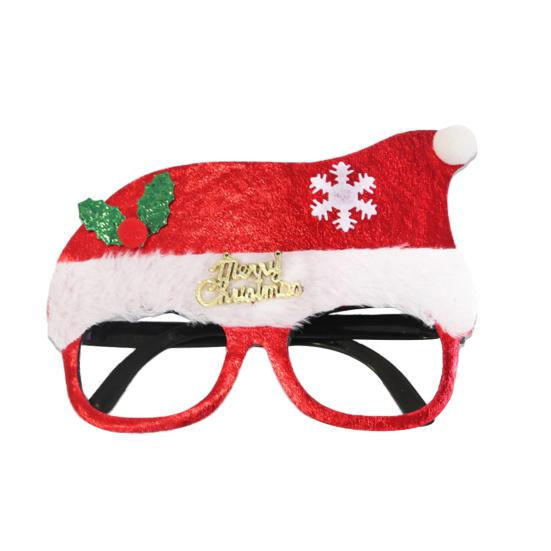 Yousheng 2026 LED Light Up Christmas Glasses Lighted Party Eyewear for Kids Adults Glow Light Up Photo Props for New Year Celebration