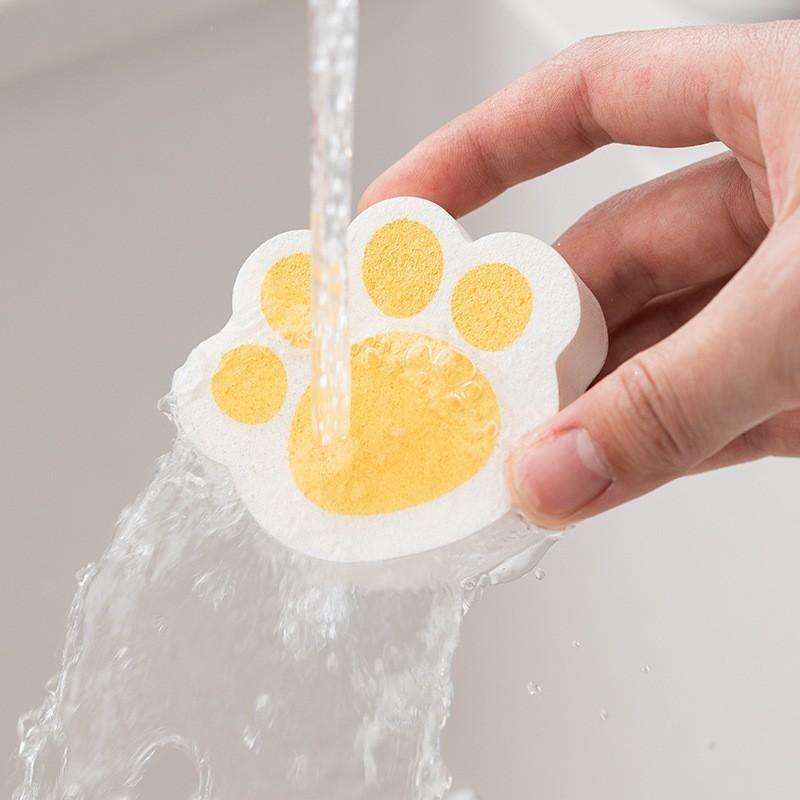Протирание зеркального стекла, кошачий коготь, милая щетка для чистки стекла, волшебная губка для удаления клея, очиститель для кухни, ванной комнаты