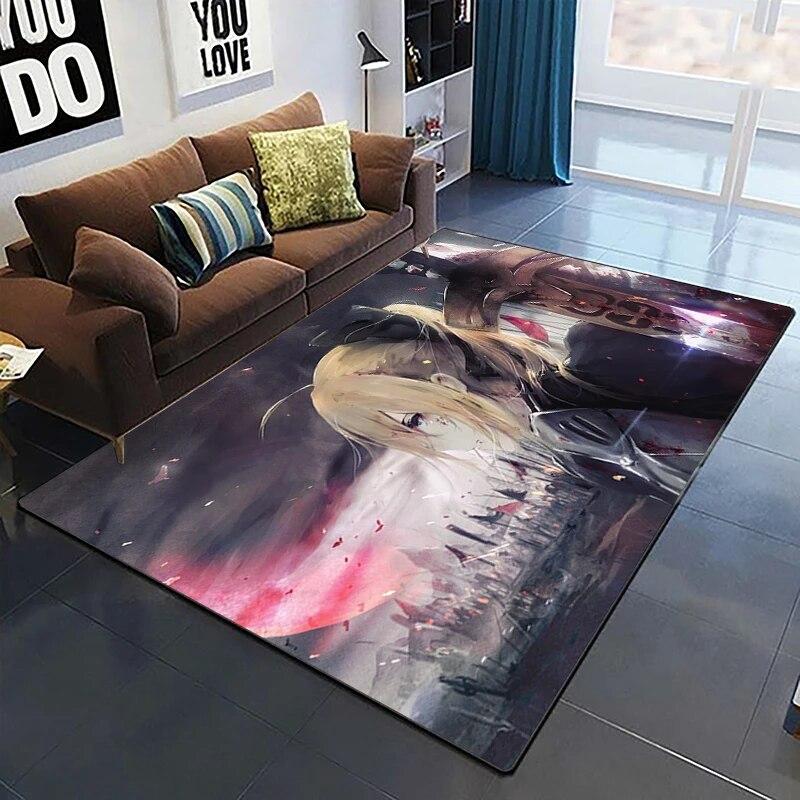 Fate Cartoon HD ковер с принтом, домашний ковер, детская комната, гостиная, стул, прикроватный современный простой напольный коврик, кавайный ковер