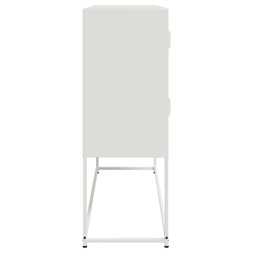 Sideboard White 100.5 x 39 x 107 cm Steel