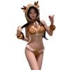 [SENMHS] сексуальный косплей олень дизайн пустая грудь соблазнительный облегающий костюм Обучение Радикальный смелый Мо маскировка культурный фестиваль событие вечеринка школа