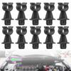 10pcs Durable Holder Replacement Prod Rod Clamp Black Retainer Hood Bonnet Support Clip 65722EB300