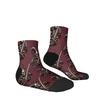Funny Skeleton Knight Unisex Soft Breathable Hip-hop Crazy Low-top Socks Suitable for Everyday Wear In All Seasons