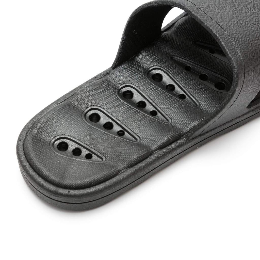 KOCOTA Сандалии для балкона с перфорированной подошвой, устойчивой к усадке, размер L, водостойкие тапочки, тапочки, унисекс, черный,