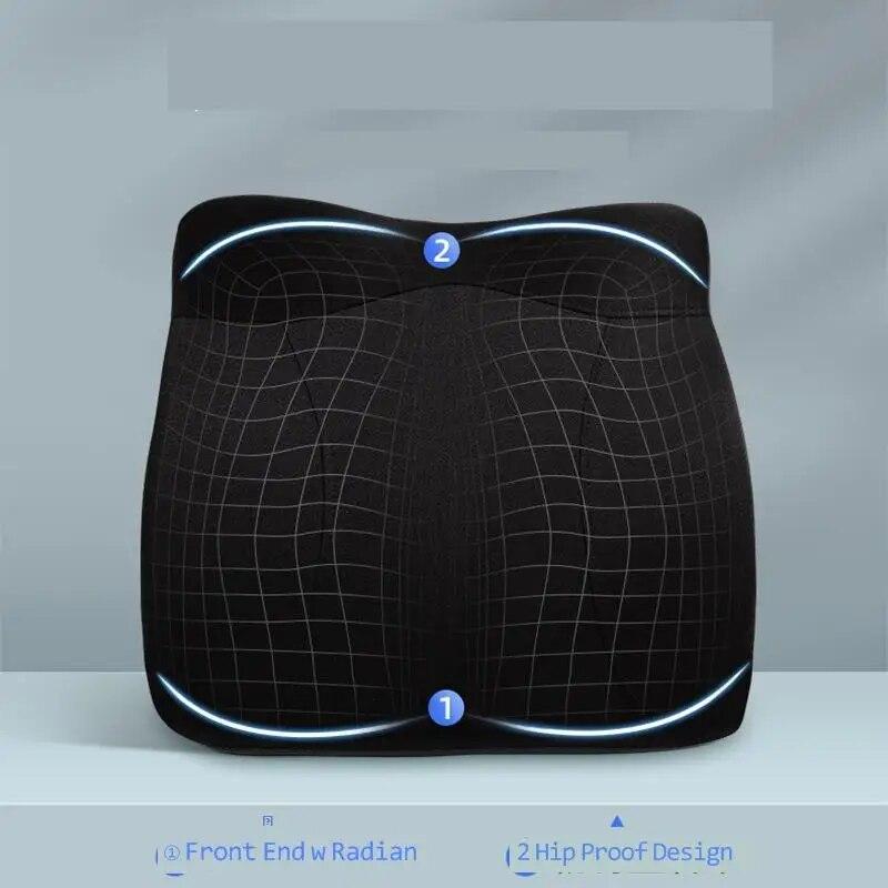 Car Booster Seat Cushion For Driver Hip Pain Raised Memory Foam Height Seat Protector Washable Cover For Short People Pad Mats