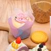 50pcs DIY Bakeware Cake Tray Greaseproof Paper Tulip Baking Cup Cupcake Liners Cake Muffin Cups