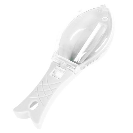 Удобный очиститель для удаления рыбной чешуи, очиститель для рыбной чешуи, скребок в форме рыбы с контейнером для хранения для домашней кухни