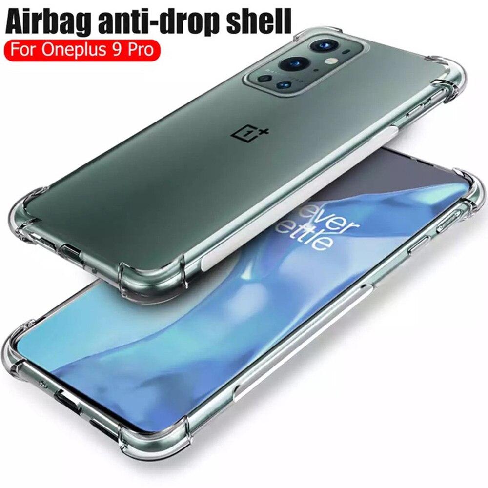 Противоударный чехол для телефона с подушкой безопасности для OnePlus 7 8 9 Pro 9 R 6T 7T 8T Чехлы Ультратонкая мягкая силиконовая прозрачная задняя крышка для One Plus Nord N10 N100 N200 Shell