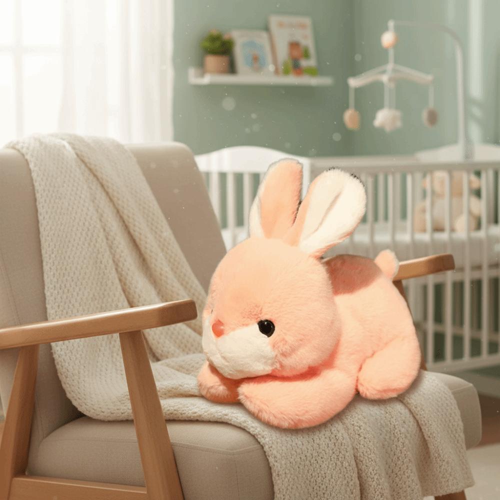 Red Bunny Stuffed Animal Simulation Design Bunny Doll Cute Animal Simulation Toy Children Toy