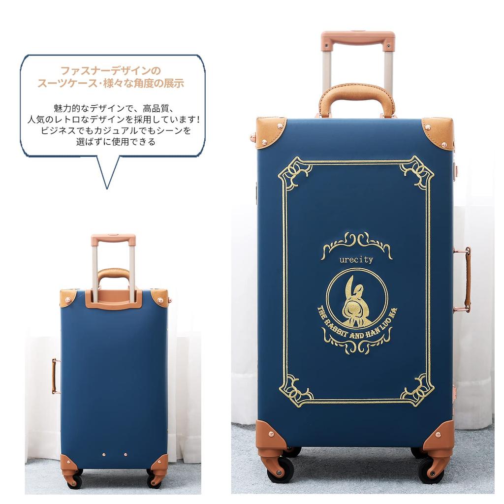 Trunk Case Carry Bag Leather Handmade Retro Retro Stylish Cute Frame Type Suitcase Ultra Light Travel Business Trip Large Capacity Silent 4 Wheels L
