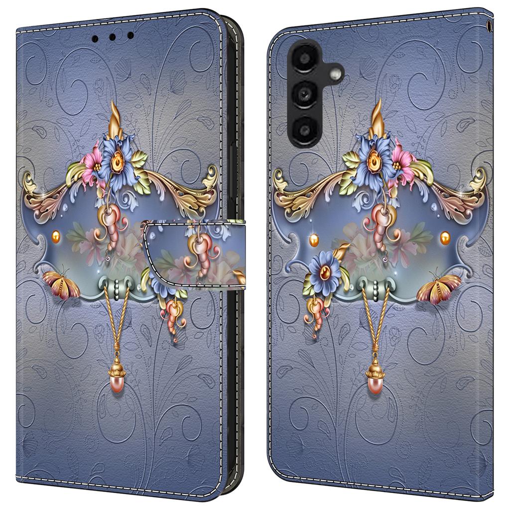 For Samsung Galaxy A14 5G/A14 4G Phone Case Pattern Print Leather Wallet Cover