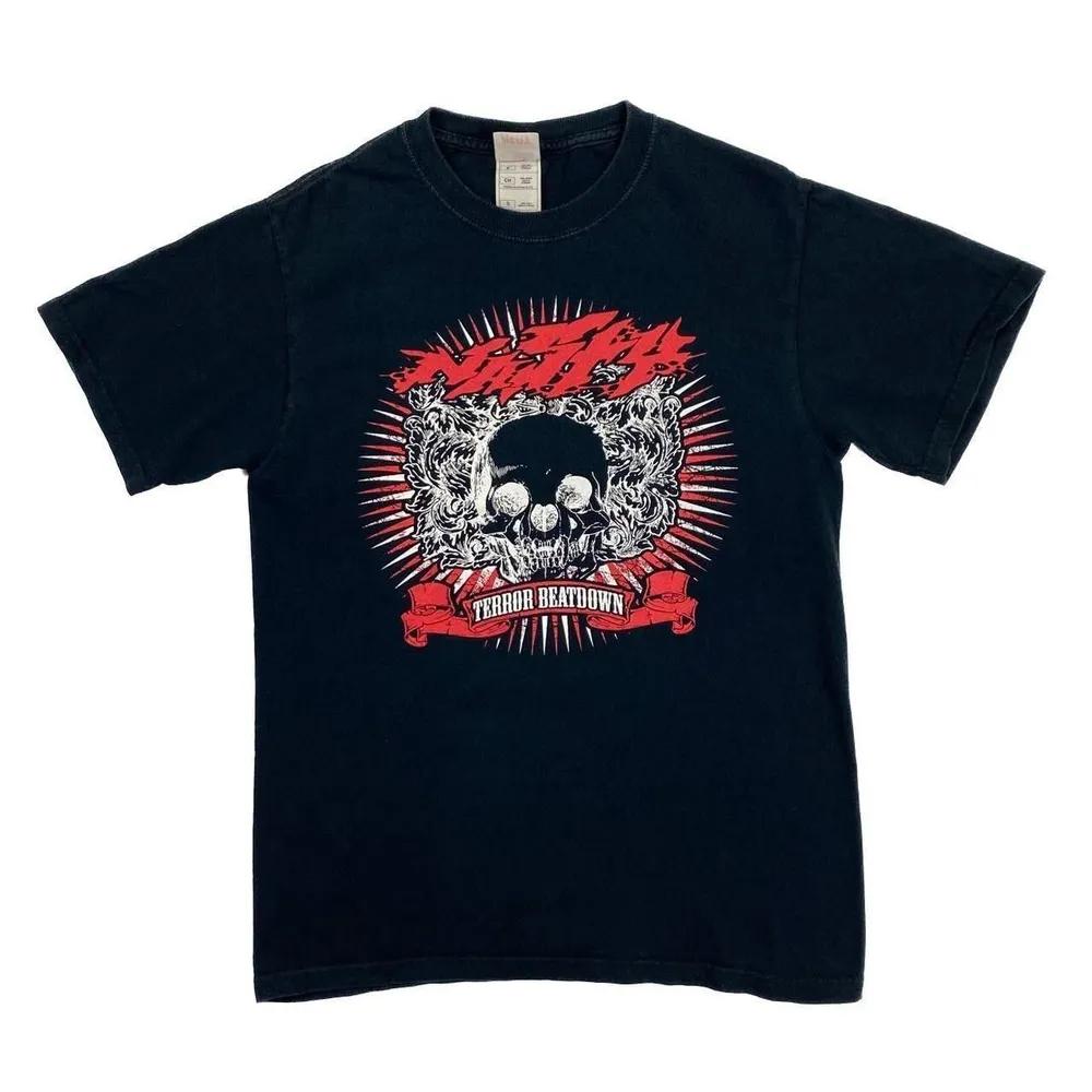 Unisex Short Sleeve Crew Neck Cotton T Shirt Nasty Terror Beatdown