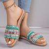 Модные женские сандалии разноцветные летние туфли для женщин плоские сандалии пляжные Zapatos Mujeres 2024 новые летние тапочки летние сандалии женские