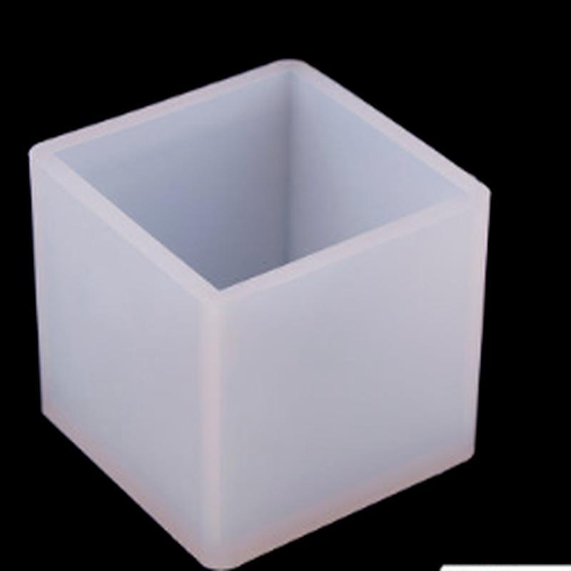 1PC 6 Size 20/25/35/40/50/60mm Mould Transparent Silicone Square Mold Epoxy Resin Molds for DIY Jewelry Making Tools