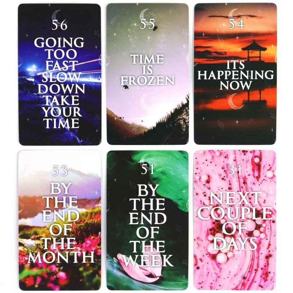 Карты Мистического Божественного Времени Оракула — 60 карт — Оракул Любви Близнецового Пламени 10,3*6 см