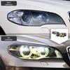 07-13 BMW X5 E70 Улучшенная светодиодная сборка фар с ангельскими глазками, ДХО и указателем поворота
