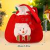 Santa Claus Snowman Elk Bell Gift Bag Christmas Gift Bag Candy Bag Snowflake Crisp Drawstring Bag