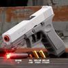 G17 Двухрежимный Корпус с Выбросом Гильз Лазерная Версия Автоматическая Стрельба Морковка Пистолет Мягкая Пуля Пистолет Игрушечный Пистолет CS Оружие для Детей