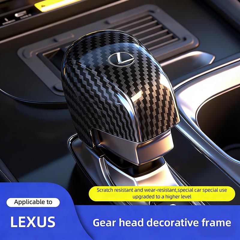 QJV1 Защитный колпачок на рычаг переключения передач автомобиля Lexus, накладка из углеродного волокна для Lexus F SPORT ES RX NX LS UX LM LX GX LC RZ IS CT GS RC HS SC LBX