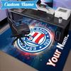 Custom Name Esporte Clube Bahia Carpet Non-Slip Area Rug, Durable Polyester, Ideal for Living Room, Bedroom, Entryway, Decorative Gift
