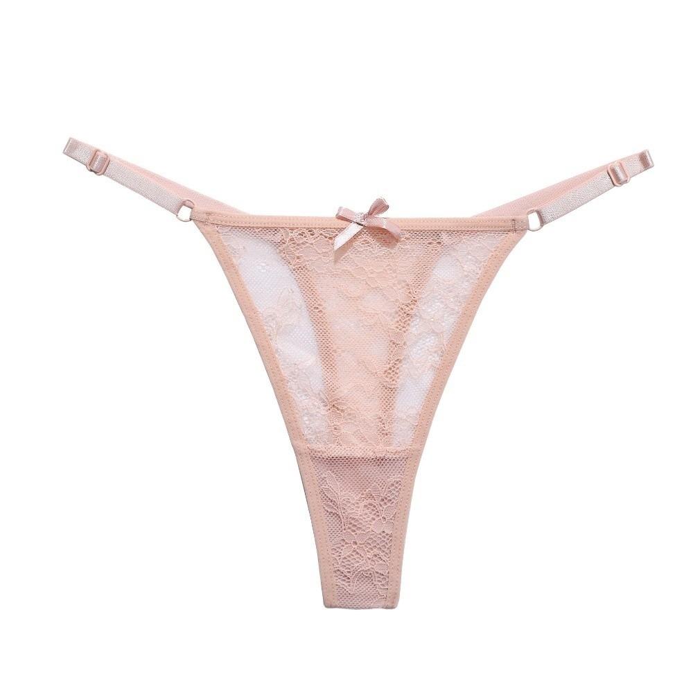 Low Waist Lace Mesh Thong Thin T-Back Panties Fashion Women Underwear Girls