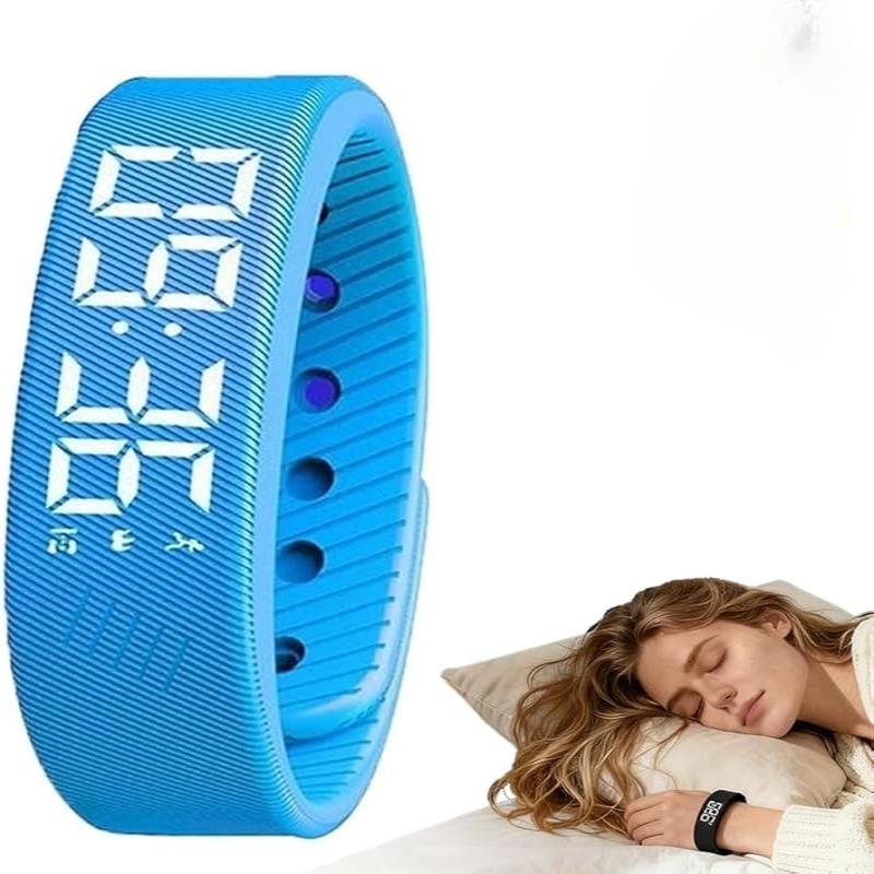 Бесшумные часы-будильник с таймером, носимый вибрирующий браслет-будильник, трекер активности с вибрацией, перезаряжаемый напоминатель о приеме лекарств, не мешающий партнеру