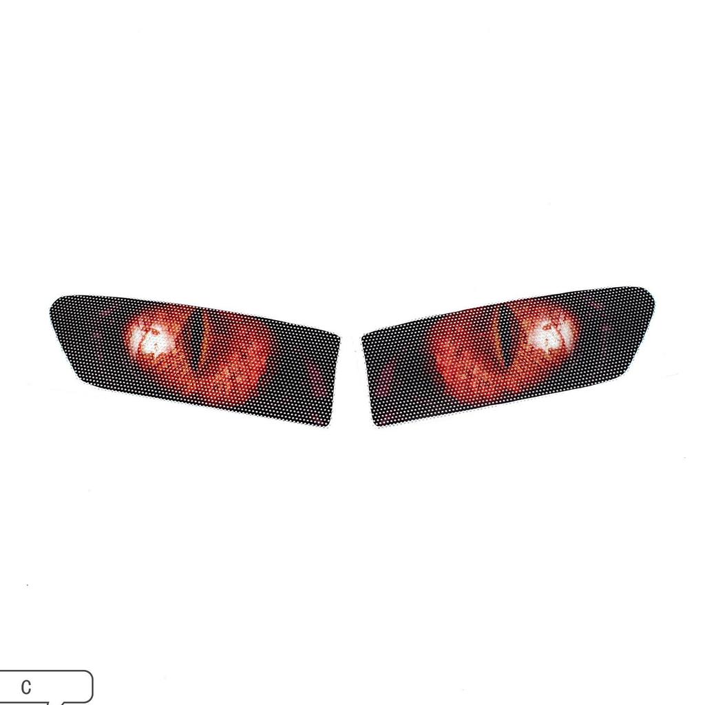 Наклейки на фары CBR600RR: Декоративная пленка Horizon