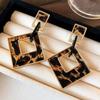 Korean Fashion Hollow Leopard Print Earring for Women European and American Atmospheric Drop Earrings Luxury Designer Zircon