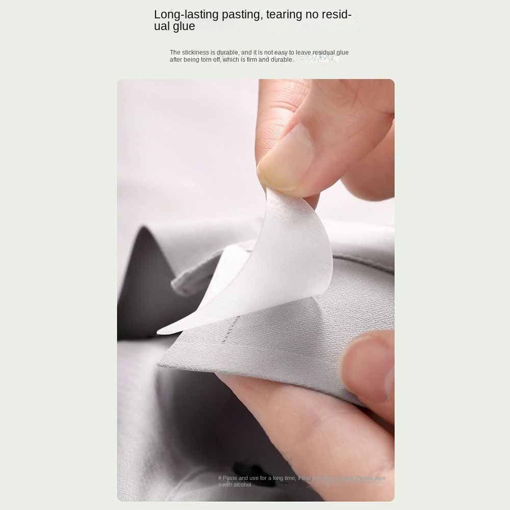 10 шт. одноразовый воротник рубашки, поддерживающий формирование наклейки, воротник остается, инструмент для воротника-стойки рубашки