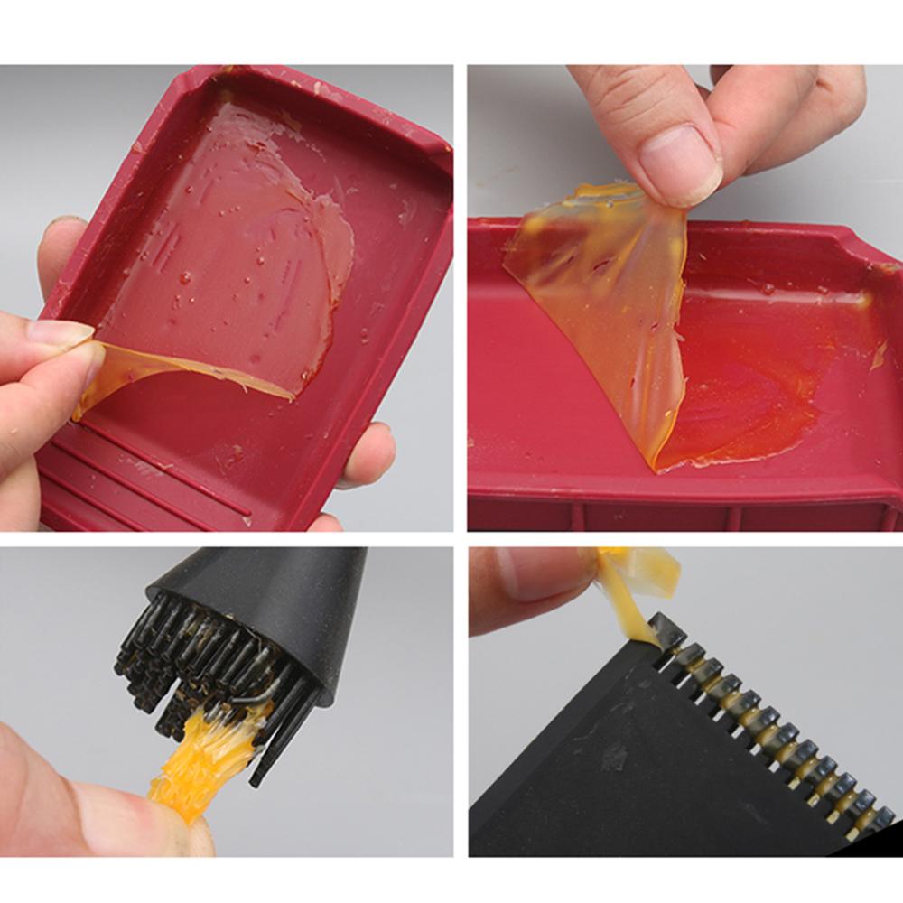 Антипригарная силиконовая кисть для клея, набор для нанесения клея по дереву, скребок для нанесения клея по дереву, для рукоделия, искусства и хобби