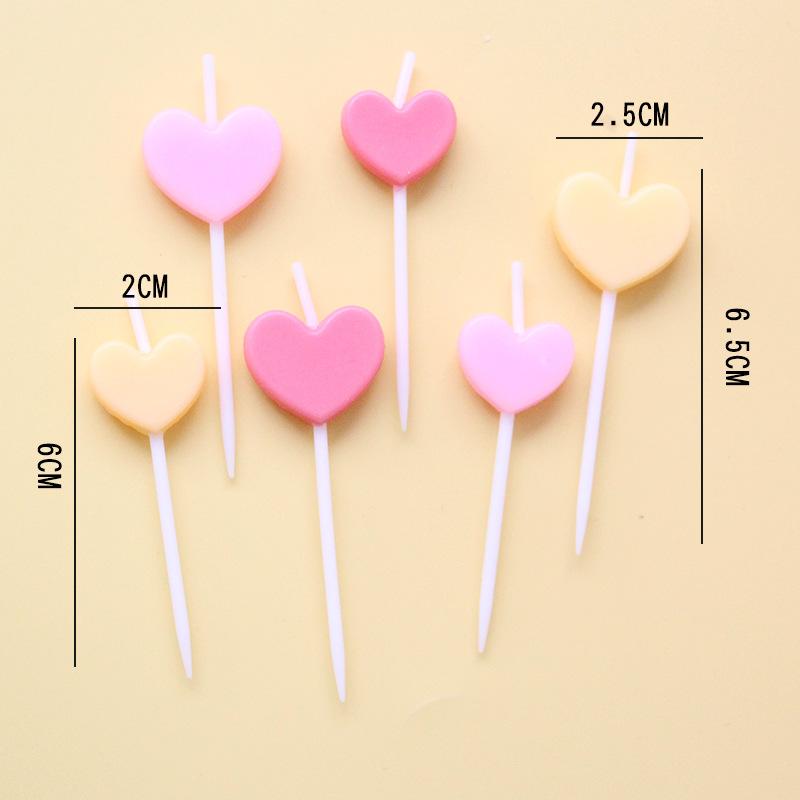 New Birthday Cake Candle Ins Style Retro Love Five-pointed Star Twist Candle Colorful Cartoon Balloon Candle