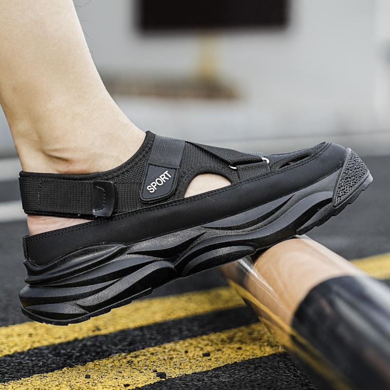 Летние сетчатые дышащие папины туфли, мужские легкие спортивные сандалии 2023 года, повседневная мужская обувь