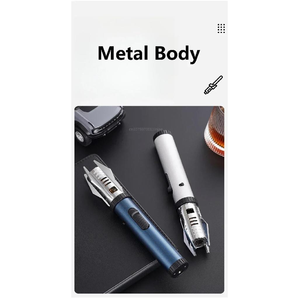 Planet Lightsaber Metal Outdoor Windproof Turbine Torch Jet Lighter BBQ Welding Cigar Tool Butane Gas Lighter 360° Gun